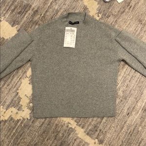Brandy Melville mock turtleneck gray sweater